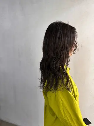 ロング カラー パーマ ヘアアレンジ メンズ キッズ #tag 稗田綾加のヘアスタイル