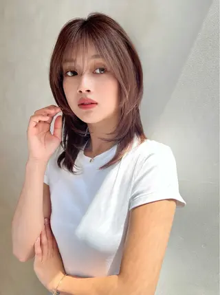 ミディアム カラー 艶髪color🎀 meikaのヘアスタイル