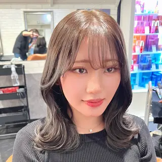 ミディアム 🇰🇷韓国風レイヤ ー🇰🇷の達人🔥のヘアスタイル