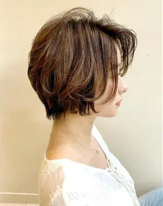 ショート カラー パーマ HEADS  ex所属・HEADS ex市川 ママ美容師ARISAのヘアスタイル