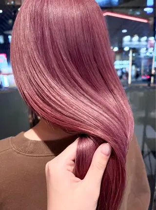 ロング カラー Vicky オリーブ メンズカジュアルのヘアスタイル