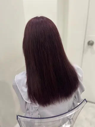 セミロング カラー ガーリー♡女の子っぽ ヘア♡ピンクカラー♡のヘアスタイル