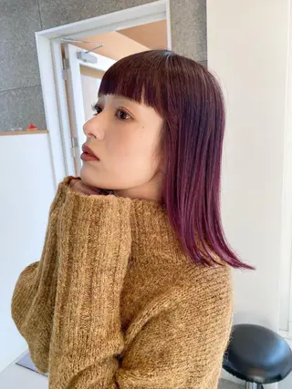 ミディアム カラー 八谷 将平のヘアスタイル