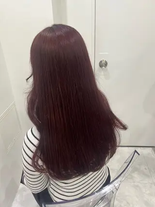 ロング カラー ガーリー♡女の子っぽ ヘア♡ピンクカラー♡のヘアスタイル