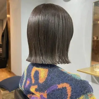 ミディアム カラー akane/ベージュ /オリーブ/ブラウンのヘアスタイル