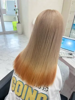 セミロング カラー ハイトーン/韓国風 🤍Nacchi🐈のマツエク・マツパデザイン