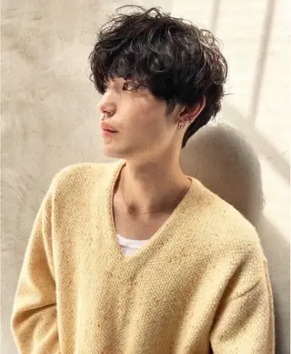 パーマ メンズ organic+tricot所属・小山 奈津のヘアスタイル