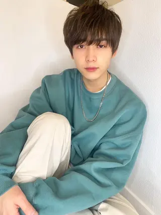 ショート カラー メンズ 大人可愛いレイヤー 大田のヘアスタイル