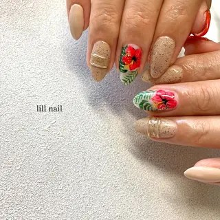 ミディアム pllia beautyのネイルデザイン