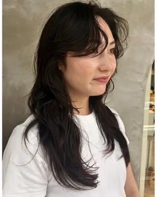 ロング デザインカット/ パーマ/nanaのヘアスタイル