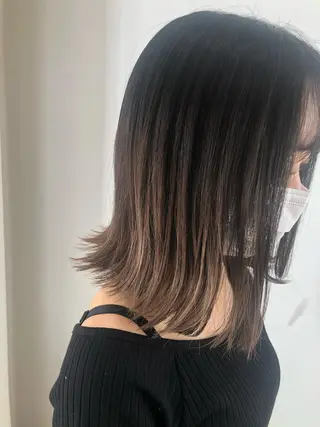 ミディアム 松原 愛莉のヘアスタイル