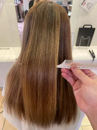 ロング 髪質改善 SHEER. 大阪梅田所属・髪質改善/ 梅田中崎町/宮里のヘアスタイル