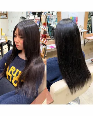 ロング SOU/エクステ /ダブルカラーのヘアスタイル