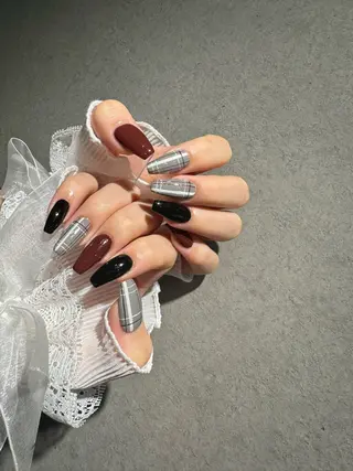 ネイル I-nailロング /ワンホン/キラキラのネイルデザイン