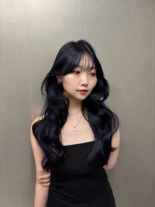 ロング カラー 堤 翔平のヘアスタイル