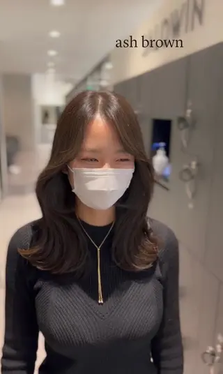 ミディアム カラー GO TO DAY 名古屋パルコ店所属・髪質改善/顔まわり 石原のヘアスタイル