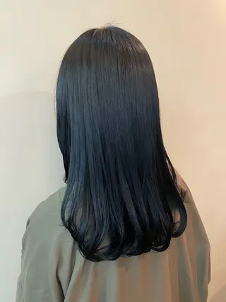 ロング NiCHE avenir吉祥寺所属・💜カラー/縮毛矯正 /NARUKA💜のヘアスタイル