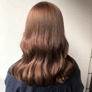 セミロング カラー ヘアアレンジ 透明感/艶髪/💖 トレンドスタイル💖のヘアスタイル