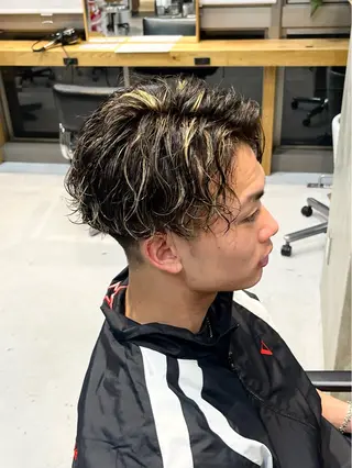 パーマ メンズ elima調布所属・澤崎 ゆらのヘアスタイル