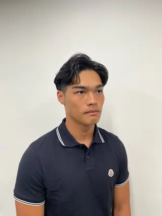 ショート パーマ メンズ JUNES man バーバー三軒茶屋所属・MEN'S 限定 / 杉田 星成のヘアスタイル