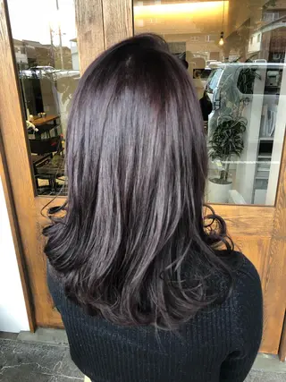 セミロング カラー ヘアアレンジ ture by gladのヘアスタイル