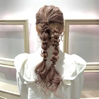 ロング ヘアアレンジ 艶髪/柔らかカラー /アレンジ🪞あまにのヘアスタイル