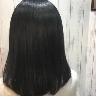 セミロング カラー パーマ embrace エンブレイスのヘアスタイル