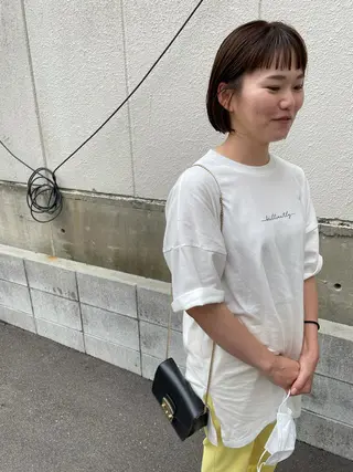 ミディアム さの あやねのヘアスタイル