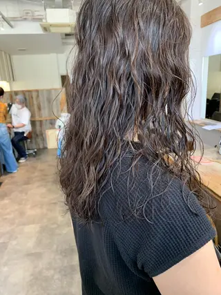 ロング カラー パーマ ヘアアレンジ パーマ/透明感カラー /ボブ/吉田一生のヘアスタイル