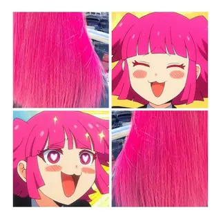 ミディアム カラー GARU-ガル-所属・TSUNO🦖 派手髪/オタク美容師のヘアスタイル