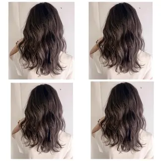 セミロング カラー 京都大人女性ショート 徒歩1分/秋山のヘアスタイル