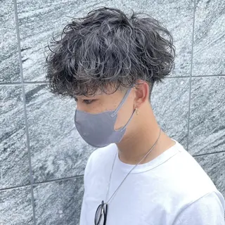 メンズ センターパート マスターかずまのヘアスタイル