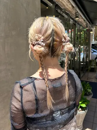 ヘアアレンジ sato ayaka ｜透明感カラー🫧のヘアスタイル