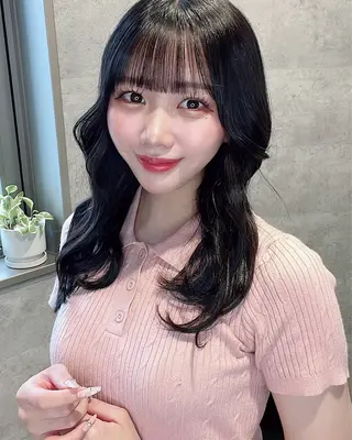 ロング カラー ダブルカラー 新宿のヘアスタイル