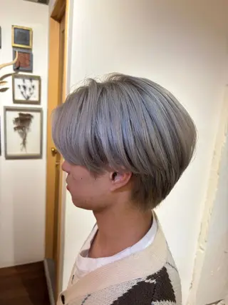 ショート カラー メンズ ✨️透明感･艶カラー ✨️RINのヘアスタイル