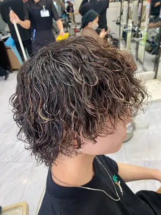 パーマ メンズ 🌴パーマオタク🌴 長谷川　諒佑🌈のヘアスタイル