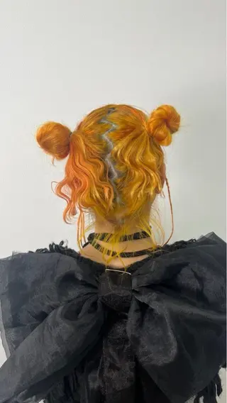 ロング カラー ヘアアレンジ 🪐Y2K／グランジ ヘア🪐HARUKAのヘアスタイル