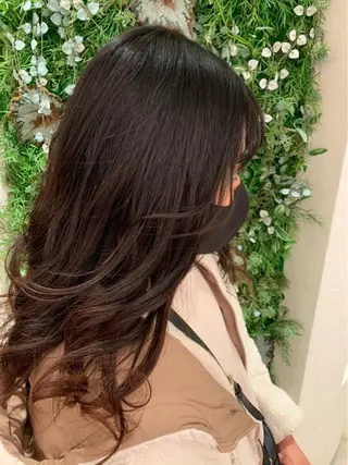 セミロング カラー 🍓おかだ ゆい🍓のヘアスタイル