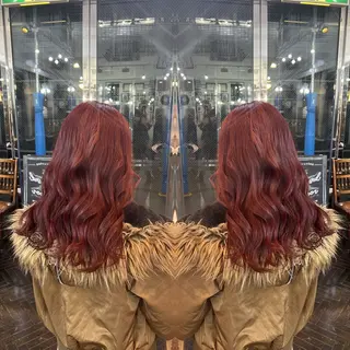 セミロング カラー レイヤー/ボブ/ ミニボブ/AOIのヘアスタイル