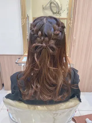 ロング カラー ヘアアレンジ 古川 琴美のヘアスタイル