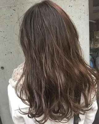 セミロング カラー パーマ ヘアアレンジ メンズ キッズ ネイル マツエク・マツパ 韓国風×透明感カラー 髪質改善オタベシンヤのヘアスタイル