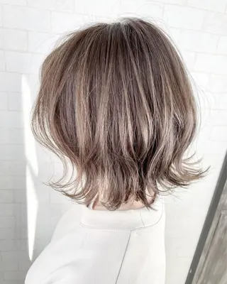 ミディアム カラー 神野 雅樹のヘアスタイル