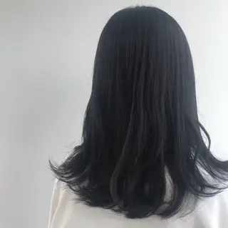 セミロング 神奈川大学最寄り白楽 三本松巧のヘアスタイル