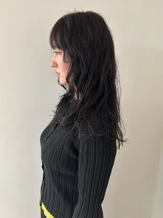 ロング カラー ケアパーマ/ケアブリ ーチdaisukeのヘアスタイル