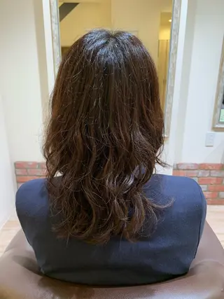 ミディアム パーマ 髪質改善&Spa fee南越谷2号店所属・髪質改善/南越谷/ 山岸彩夏のヘアスタイル