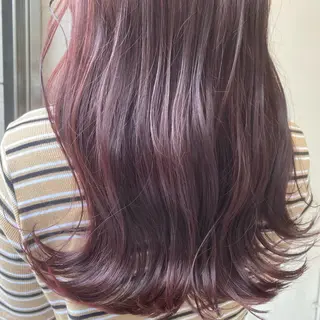 セミロング カラー 💚 nao💚のヘアスタイル