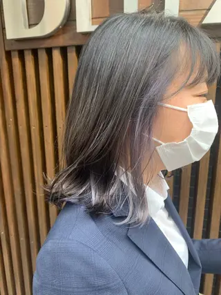 ミディアム カラー 🌈8月末までシャ イン輝きハイトーン✨のヘアスタイル