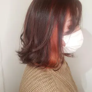 ミディアム 🇰🇷透明感×ハイ トーン🌟tomoのヘアスタイル