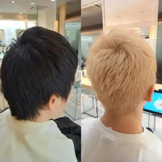 メンズ 飯田・髪質改善縮毛矯 正・カラー・パーマのヘアスタイル