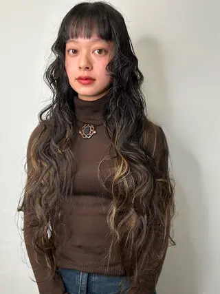 ロング カラー land所属・透明感カラー/レイヤ ー🌙Honokaのヘアスタイル